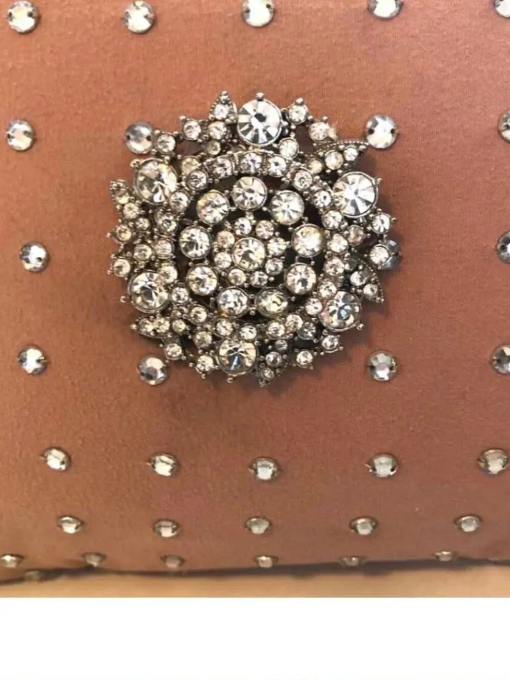 NWT ALEXANDRA'S ACCENTS Jewel Encrusted Brooches Boudoir Accent Pillow 16